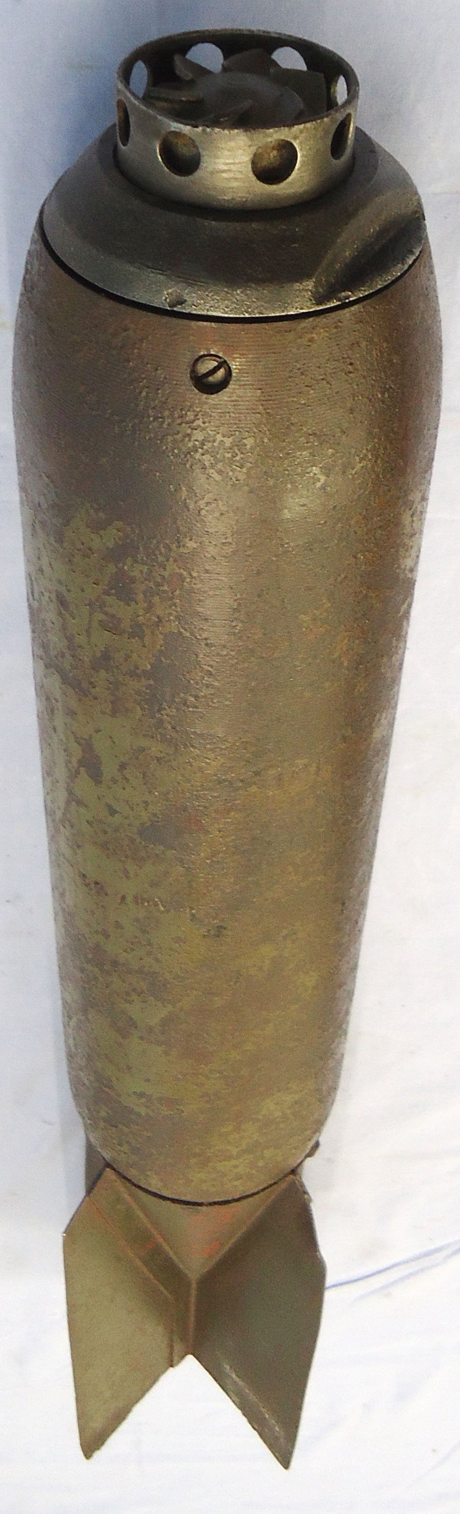 INERT DEACTIVATED. WW2, 1943 Dated, German Aircraft Dropped SD-10A, 10 Kg Splitterbombe. - O 2293 INERT DEACTIVATED. WW2, 1943 Dated, German Aircraft Dropped SD-10A, 10 Kg Splitterbombe. - O 2293 Various Other Ammunition - {CATEGORY}