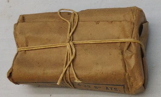 DEACTIVATED INERT. French 8mm (8x50R) Lebel Rifle 8 Round Service Pack Of In Pap DEACTIVATED INERT. French 8mm (8x50R) Lebel Rifle 8 Round Service Pack Of In Pap Antique & Militaria
