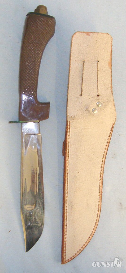  RARE** ONE OF 7,000, 1960’s British Military Wilkinson Sword RJH Jungle Fighting Knife with Correct British 1908 Pattern Cavalry Sabre Handle & Scabbard. Sn 18667 Hunting Knive