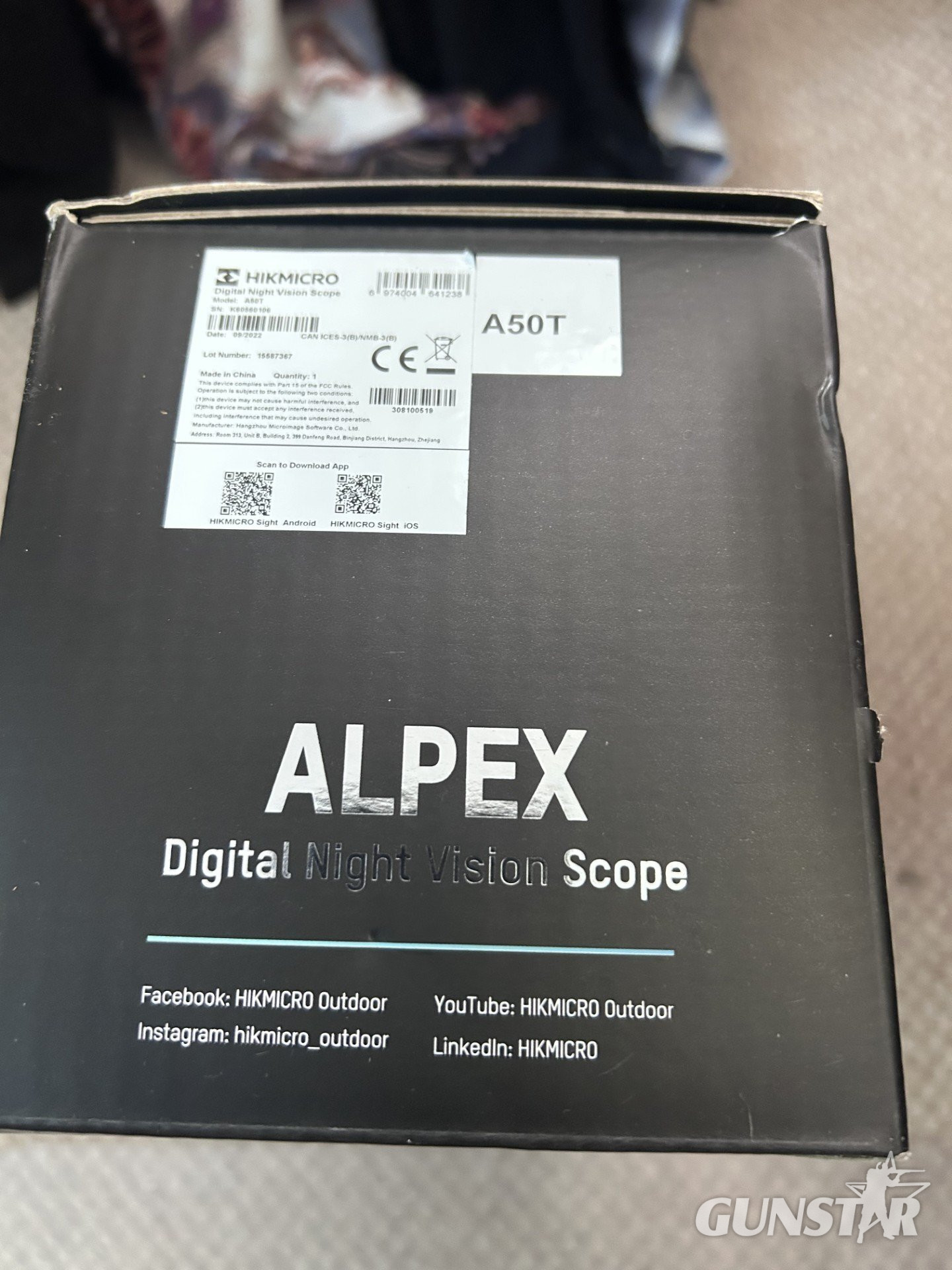 Air Arms S510xs Ultimate Sporter with a Hikmicro Digital Night Vision A50T Scope  .22 - {CATEGORY} in 