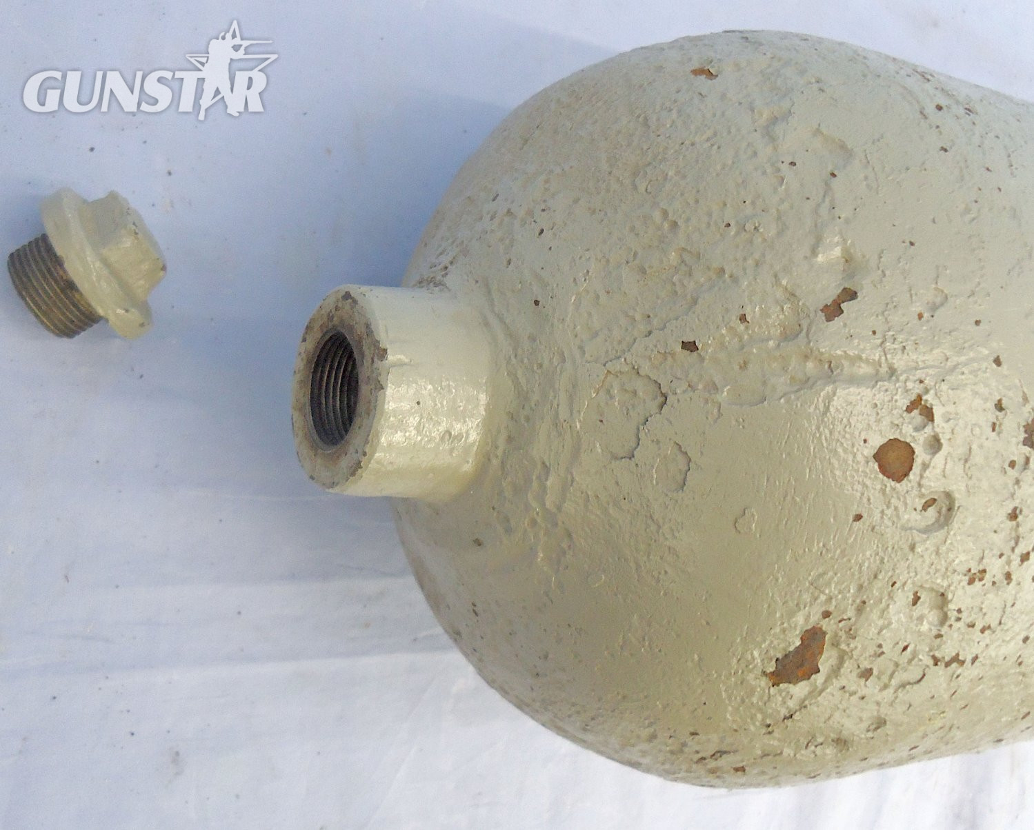 {CATEGORY} - INERT DEACTIVATED. Original, RARE, Unfired, British, WW1, Livens 8 Inch Projector (Mortor) Gas Shell. - O 2257 INERT DEACTIVATED. Original, RARE, Unfired, British, WW1, Livens 8 Inch Projector (Mortor) Gas Shell. - O 2257  Other Ammunition in 