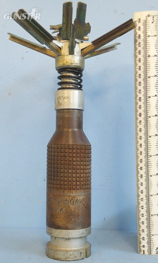 DEACTIVATED INERT. Unfired 1988 Dated Soviet PTAB2.5KO Fragmentation Bomblet. DEACTIVATED INERT. Unfired 1988 Dated Soviet PTAB2.5KO Fragmentation Bomblet.  Antique & Militaria in 