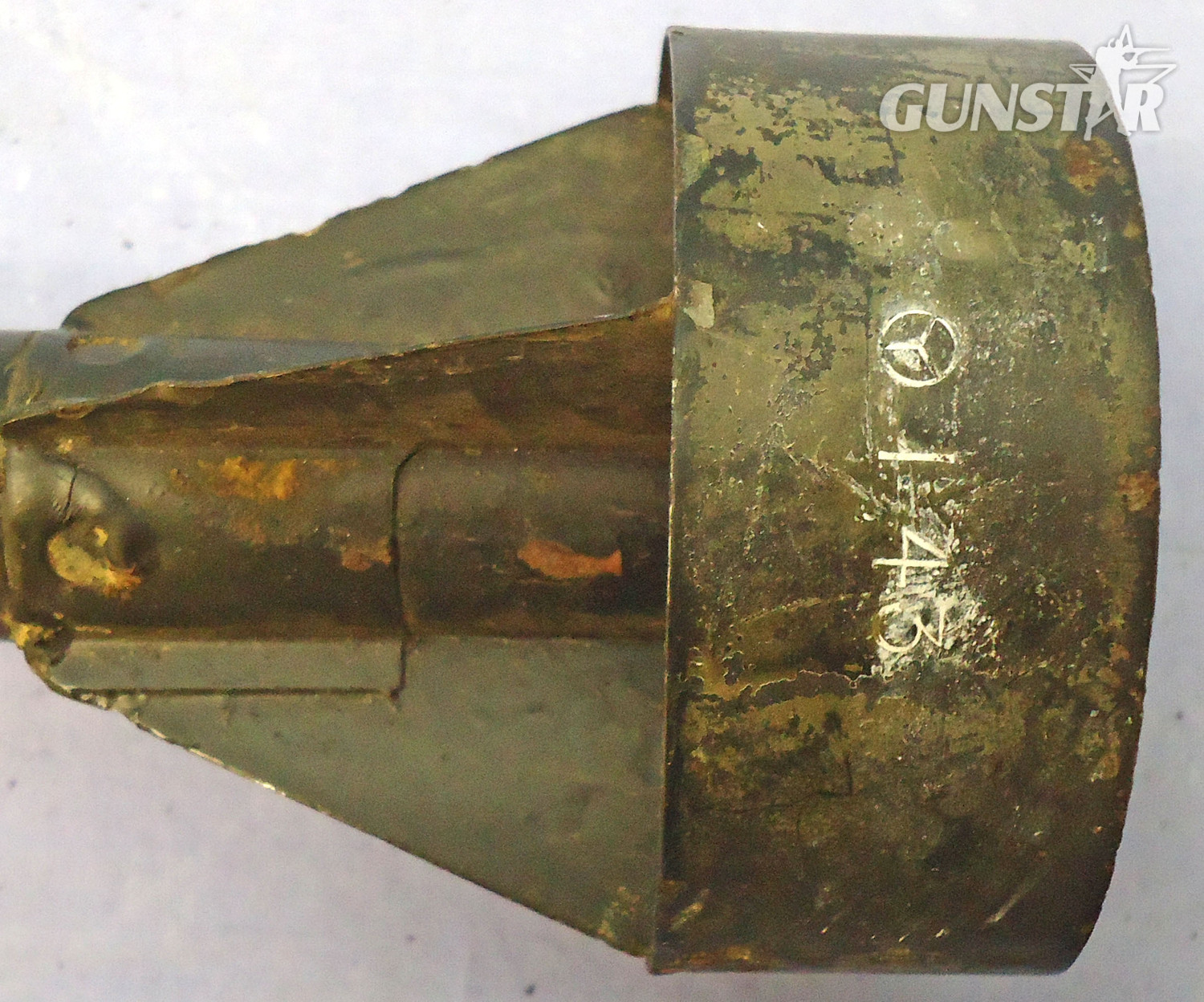 {CATEGORY} - INERT DEACTIVATED. British, WW2, 1943 Dated, PIAT (Projector Infantry Anti-Tank) HEAT (High Explosive Anti-Tank) Round With Fuse. Sn - 21200 INERT DEACTIVATED. British, WW2, 1943 Dated, PIAT (Projector Infantry Anti-Tank) HEAT (High Explosive Anti-Tank) Round With Fuse. Sn - 21200  Other Ammunition