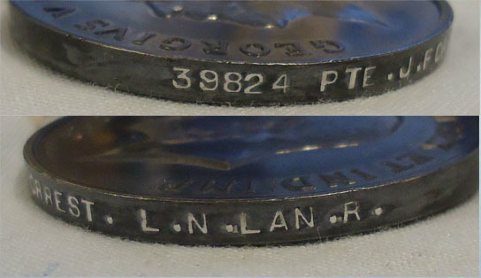  British War Medal To Private James Forrest 39824 Of The Loyal North Lancashire R British War Medal To Private James Forrest 39824 Of The Loyal North Lancashire R Other Accessory