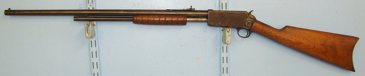  RARE UK OBSOLETE .25 RIM FIRE CALIBRE**1890-1904 Patent Marlin Firearms Co New Haven CT USA Model 27-S Pump /  Slide Action Rifle. Sn 23338 Pump Action .32 Rifle