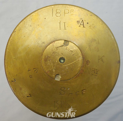 INERT DEACTIVATED. WW1 Unfired British 18 Pdr Incendiary Round Manufactured By T INERT DEACTIVATED. WW1 Unfired British 18 Pdr Incendiary Round Manufactured By T Antique & Militaria