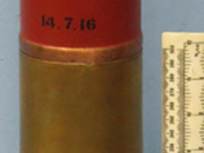 INERT DEACTIVATED. WW1 Unfired British 18 Pdr Incendiary Round Manufactured By T INERT DEACTIVATED. WW1 Unfired British 18 Pdr Incendiary Round Manufactured By T Antique & Militaria