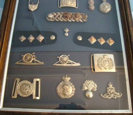 Volunteer Artillery' Badges And Insignia 1859-1908. A large frame of. 'Volunteer Artillery' Badges And Insignia 1859-1908.  Other Accessory