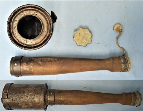 DEACTIVATED INERT. Rare German 1916 Dated German ‘Fused Stick Grenade Model 1916 DEACTIVATED INERT. Rare German 1916 Dated German ‘Fused Stick Grenade Model 1916 Antique & Militaria