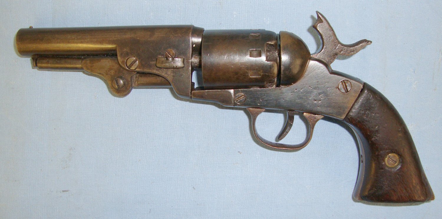  American Civil War Era, BACON MF'G. CO, .31 Calibre, 5 Shot, Single Action Percussion Pocket  Revolver (Colt’s Pocket Model Of 1849). Sn 20709:24 .31 Revolver