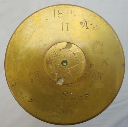 INERT DEACTIVATED. WW1 Unfired British 18 Pdr Incendiary Round Manufactured By T INERT DEACTIVATED. WW1 Unfired British 18 Pdr Incendiary Round Manufactured By T Antique & Militaria