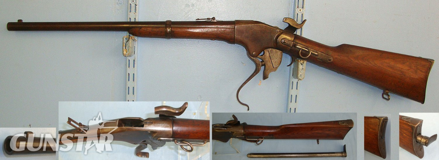  RARE**1863 - 1865 American Civil War U.S Army Model 1860 Spencer Repeating Rifle Company .52 Rim Fire Obsolete Calibre Repeating Rifle / Carbine With 7 Shot Tubular Magazine. Sn 23394 spencer Lever Action Obsolete Rifle