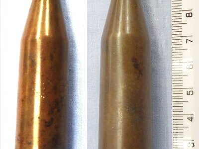 DEACTIVATED INERT. WW2, 1941 Dated, German, 7.9mm (7.9x94) Panzerbusche 38/39 Anti Tank Gun Armour Piercing Round. O 2402 DEACTIVATED INERT. WW2, 1941 Dated, German, 7.9mm (7.9x94) Panzerbusche 38/39 Anti Tank Gun Armour Piercing Round. O 2402 Various Other Ammunition