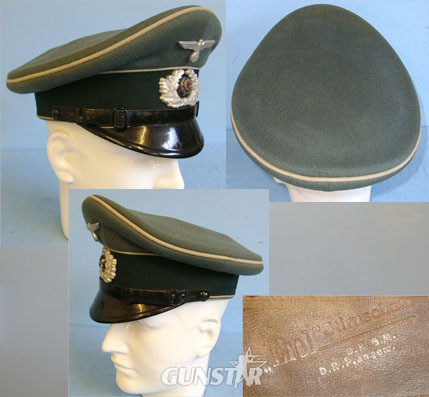 Vogel Braunsberg EREL Sonderklasse Luftwaffe NCO’s & Other Ranks Heer Army Visor Cap By Vogel Braunsberg EREL Sonde Clothing