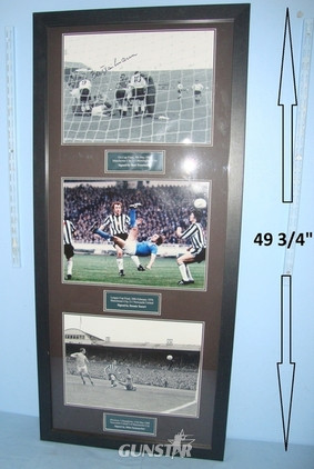 BERT TRAUTMAN GOALKEEPER EX WW2 GERMAN POW & OTHER MANCHESTER CITY FOOTBALL CLUB LEGENDS CONNECTIONS**Large Framed Collection Of 3 Original Photographs Of Manchester City Players In Iconic Sporting Moments Of Football History, Each Player Signed BERT TRAUTMAN GOALKEEPER EX WW2 GERMAN POW & OTHER MANCHESTER CITY FOOTBALL CLUB LEGENDS CONNECTIONS**Large Framed Collection Of 3 Original Photographs Of Manchester City Players In Iconic Sporting Moments Of Football History, Each Player Signed Other Accessory in 