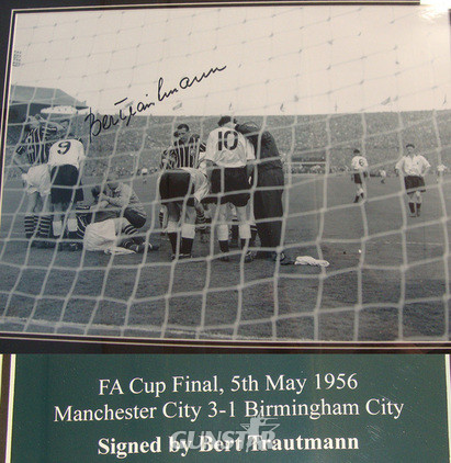 BERT TRAUTMAN GOALKEEPER EX WW2 GERMAN POW & OTHER MANCHESTER CITY FOOTBALL CLUB LEGENDS CONNECTIONS**Large Framed Collection Of 3 Original Photographs Of Manchester City Players In Iconic Sporting Moments Of Football History, Each Player Signed BERT TRAUTMAN GOALKEEPER EX WW2 GERMAN POW & OTHER MANCHESTER CITY FOOTBALL CLUB LEGENDS CONNECTIONS**Large Framed Collection Of 3 Original Photographs Of Manchester City Players In Iconic Sporting Moments Of Football History, Each Player Signed Other Accessory