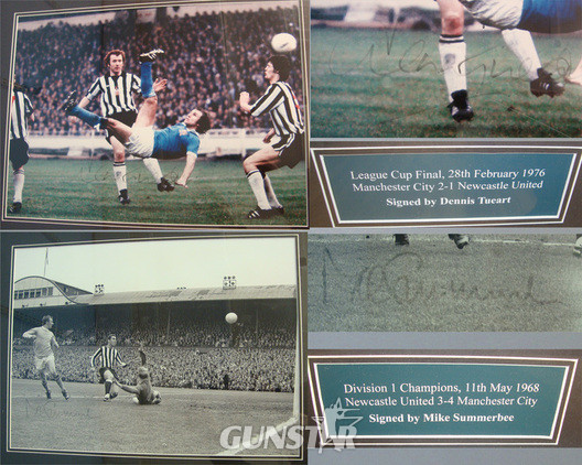  BERT TRAUTMAN GOALKEEPER EX WW2 GERMAN POW & OTHER MANCHESTER CITY FOOTBALL CLUB LEGENDS CONNECTIONS**Large Framed Collection Of 3 Original Photographs Of Manchester City Players In Iconic Sporting Moments Of Football History, Each Player Signed BERT TRAUTMAN GOALKEEPER EX WW2 GERMAN POW & OTHER MANCHESTER CITY FOOTBALL CLUB LEGENDS CONNECTIONS**Large Framed Collection Of 3 Original Photographs Of Manchester City Players In Iconic Sporting Moments Of Football History, Each Player Signed Other Accessory
