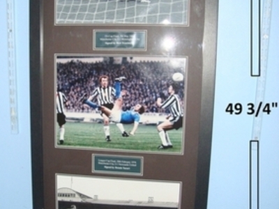 BERT TRAUTMAN GOALKEEPER EX WW2 GERMAN POW & OTHER MANCHESTER CITY FOOTBALL CLUB LEGENDS CONNECTIONS**Large Framed Collection Of 3 Original Photographs Of Manchester City Players In Iconic Sporting Moments Of Football History, Each Player Signed BERT TRAUTMAN GOALKEEPER EX WW2 GERMAN POW & OTHER MANCHESTER CITY FOOTBALL CLUB LEGENDS CONNECTIONS**Large Framed Collection Of 3 Original Photographs Of Manchester City Players In Iconic Sporting Moments Of Football History, Each Player Signed Other Accessory