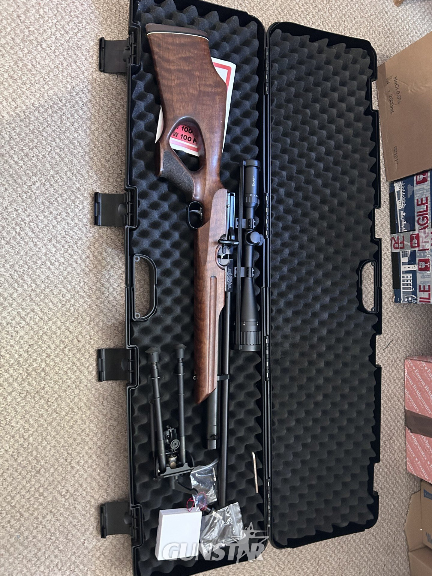 Weihrauch HW100T with a Hawke Vantage 6-24 x 50 Scope .177 - {CATEGORY}