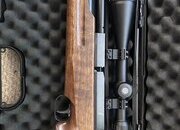 Weihrauch HW100T with a Hawke Vantage 6-24 x 50 Scope .177