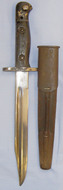 WWI Dated British Trench Knife Converted from a P1907 Bayonet and Leather Scabbard. ED 2199. Other Blade