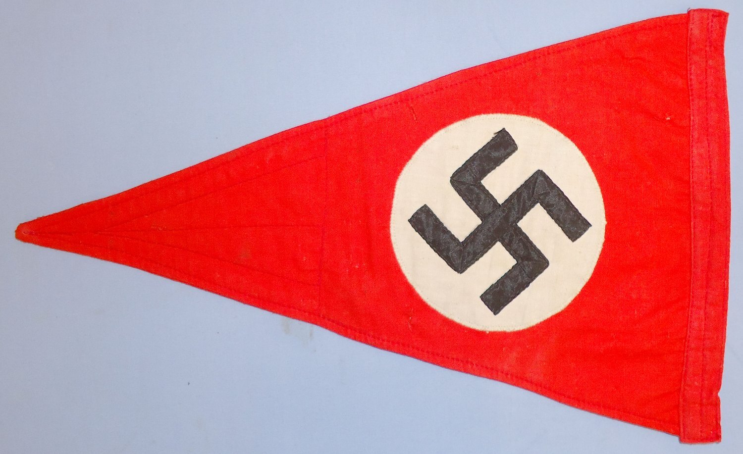  Original WWII German Four Piece NSDAP (National Socialist German Workers Party) Vehicle Pennant. (Wimpel). N 191. Original WWII German Four Piece NSDAP (National Socialist German Workers Party) Vehicle Pennant. (Wimpel). N 191. Antique & Militaria