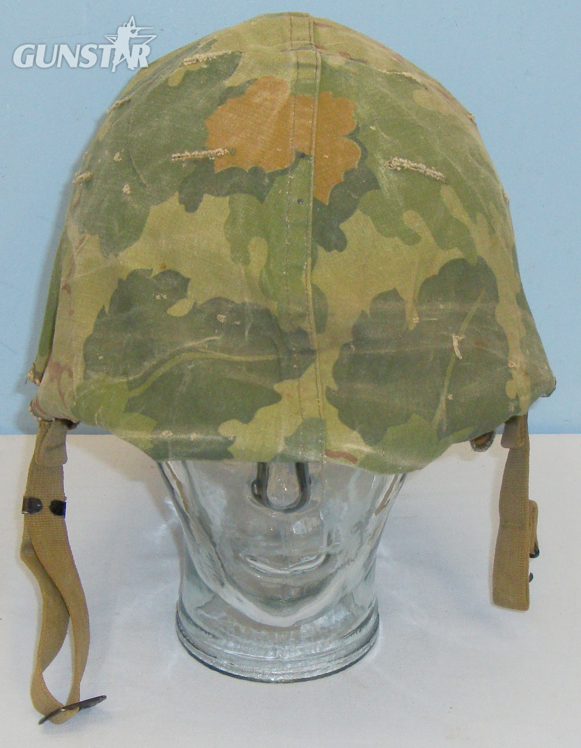 Original 1973 Dated Mitchell Pattern Reversible Vietnam M1 Helmet Camouflage Cover. HE 342. Original 1973 Dated Mitchell Pattern Reversible Vietnam M1 Helmet Camouflage Cover. HE 342. Other Accessory in 