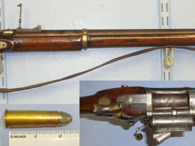 London Small Arms With Chained Nipple Protector, Sling & 1 x Inert Deactivated Round. Sn 21977:4 Single Shot .577 Snider Rifle