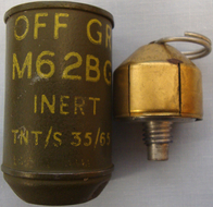 *Inert* Belgian ‘M62BG’ Offensive Grenade with Fuse. 18954:1. *Inert* Belgian ‘M62BG’ Offensive Grenade with Fuse. 18954:1.  Other