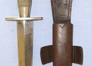 RARE**WW2 Era British Wilkinson Sword London 2nd Pattern Nickel Plated Officer’s Fairbairn Sykes FS Commando Fighting Knife With Double Etched Blade & Scabbard. Sn 23484:49 Knive