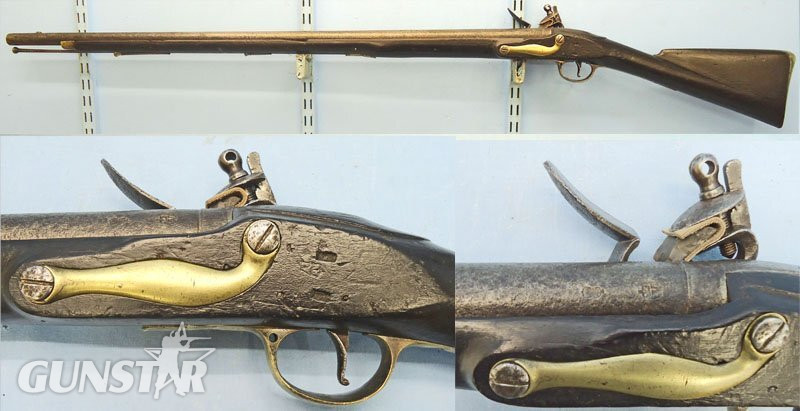 Reynolds India Pattern Brown Bess .750 Antique Musket by Reynolds and Bayonet. Sn - 22613 Muzzleloader .75 Cal Muzzleloader Rifle