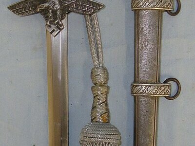 ORIGINAL**WW2 Era Nazi German Luftwaffe Officer’s 2nd Pattern Dagger With Bullion Cord & Portepee & Scabbard. ED 900 Dagger