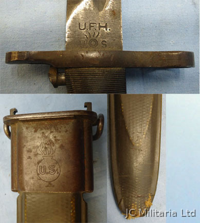  A.F.H. (Union Fork and Hoe Company of Geneva, Ohio) U.S. Bayonet