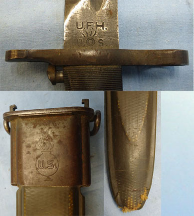  A.F.H. (Union Fork and Hoe Company of Geneva, Ohio) U.S. Bayonet