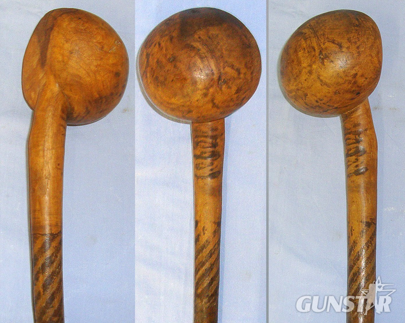 Victorian Era Zulu Warrior’ Large Root Ball Knobkerrie / Knobkerry Tropical Hard Wood Fighting War Club. W 672  Antique & Militaria