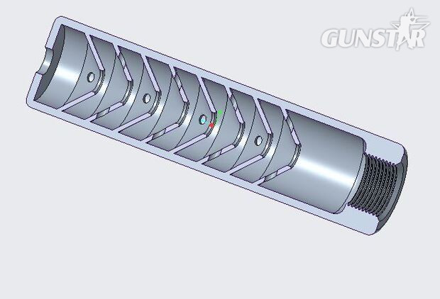 3D 1/2 inch UNF Moderator - {CATEGORY}