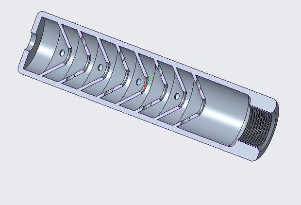3D 1/2 inch UNF Moderator - {CATEGORY}