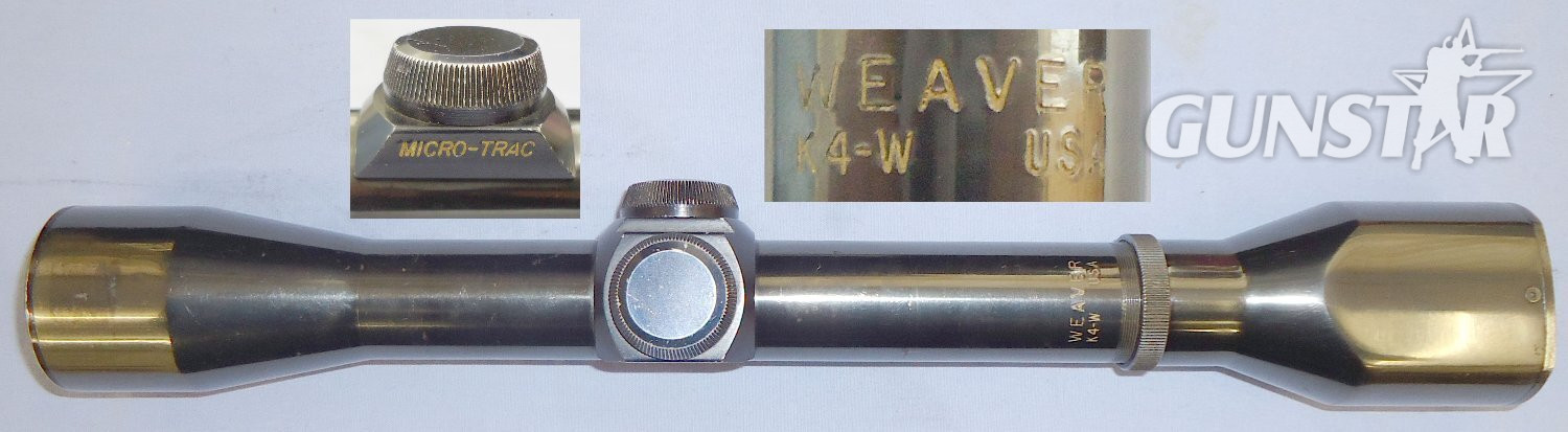 Vintage c1970* Weaver USA 32mm 4KW Micro-Trac Fixed Focus Rifle Scope (No Mounts). OPT 858. Vintage c1970* Weaver USA 32mm 4KW Micro-Trac Fixed Focus Rifle Scope (No Mounts). OPT 858.  Sight & Optic in 