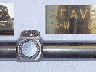 Vintage c1970* Weaver USA 32mm 4KW Micro-Trac Fixed Focus Rifle Scope (No Mounts). OPT 858. Vintage c1970* Weaver USA 32mm 4KW Micro-Trac Fixed Focus Rifle Scope (No Mounts). OPT 858.  Sight & Optic