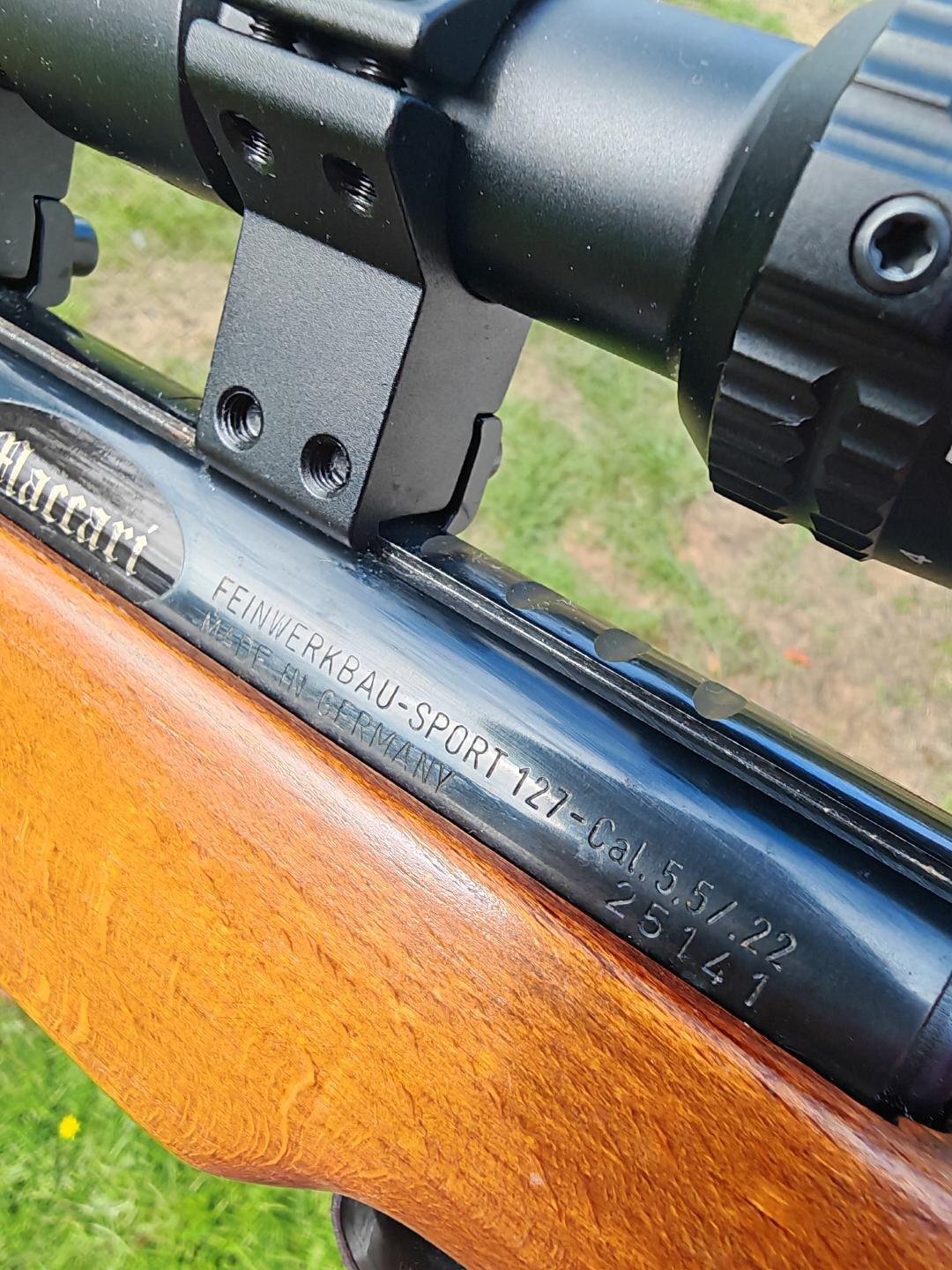 Feinwerkbau sport 127 .22 air rifle Maccari tuned Hawke Airmax 3-9 x50 AO Sport 127 .22 - {CATEGORY} in 