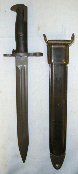  WW2 US Army UFH (Union Fork and Hoe Company) M1 Short Bayonet & Scabbard For The M1 Garand Rifle Bayonet