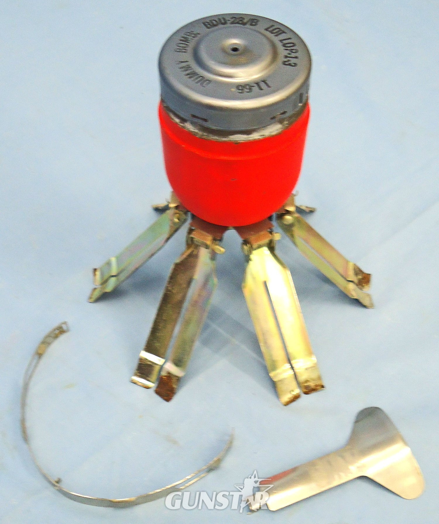  INERT DEACTIVATED. American, Vietnam War Period, 1966 Dated, BDU-28/B DRILL cluster bomblet. O 2218 INERT DEACTIVATED. American, Vietnam War Period, 1966 Dated, BDU-28/B DRILL cluster bomblet. O 2218 Various Other Ammunition