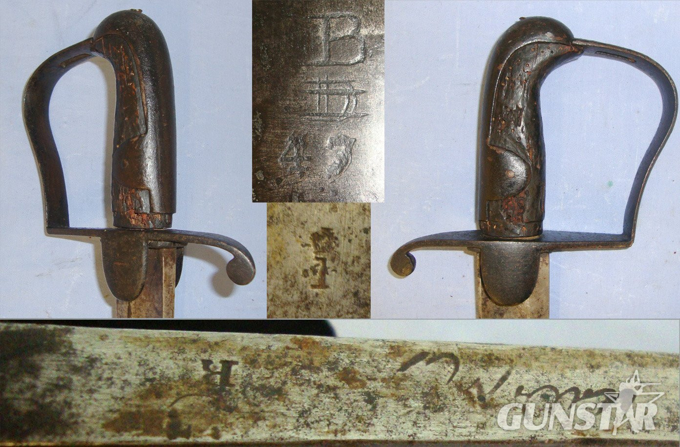 AS FOUND**NAPOLEONIC WARS ERA** British WD 1796 Pattern Cavalry Trooper’s Sabre By Osborn Birmingham & Scabbard Regiment Marked ‘B’ (Squadron?). Sn 21843 Sword