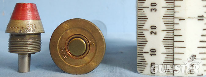 INERT DEACTIVATED. Soviet 20mm (20x99R) ShVAK TYPE OZ HEI (High Explosive Incend INERT DEACTIVATED. Soviet 20mm (20x99R) ShVAK TYPE OZ HEI (High Explosive Incend Antique & Militaria