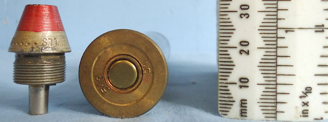INERT DEACTIVATED. Soviet 20mm (20x99R) ShVAK TYPE OZ HEI (High Explosive Incend INERT DEACTIVATED. Soviet 20mm (20x99R) ShVAK TYPE OZ HEI (High Explosive Incend Antique & Militaria