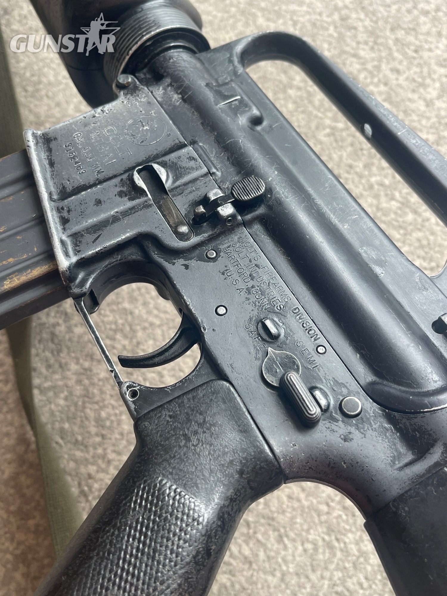 Colt M16 A1 M16A1 Deactivated Rifle 5.56 NATO None  Machine Gun - {CATEGORY}