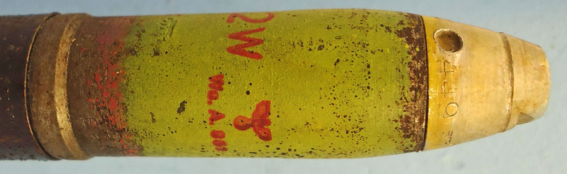 INERT DEACTIVATED. German Kriegsmarine, WW2, 1942 Dated, 20mm Soluthern (20x138B) (Flak 30 & 38) High Explosive/Tracer (HE/T) Round. - O 1935 INERT DEACTIVATED. German Kriegsmarine, WW2, 1942 Dated, 20mm Soluthern (20x138B) (Flak 30 & 38) High Explosive/Tracer (HE/T) Round. - O 1935  Other Ammunition 