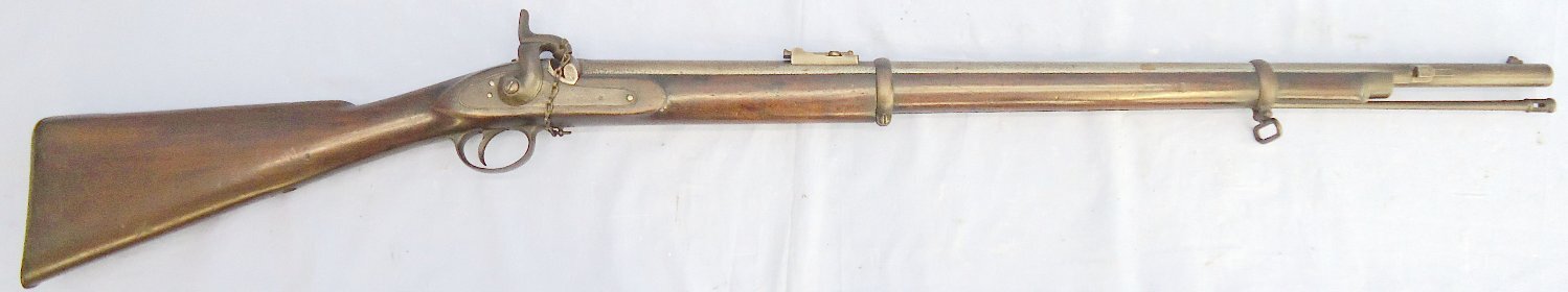 {CATEGORY} - T. Turner & Sons Volunteer, 2 Band Enfield P1856, .577 Calibre Percussion Rifle, Major Nuthall Patent Rifling by Thomas Turner, Birmingham. Sn - 21999 Muzzleloader .577 Rifle