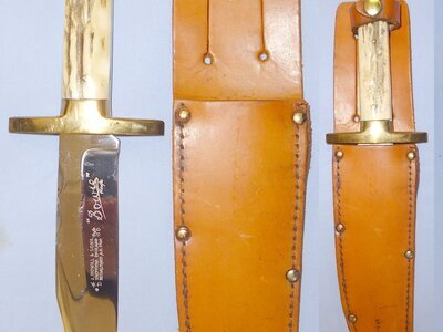 Bowie Knife & Sheath by John Nowill & Sons of Sheffield. ED 2536. Hunting Knive