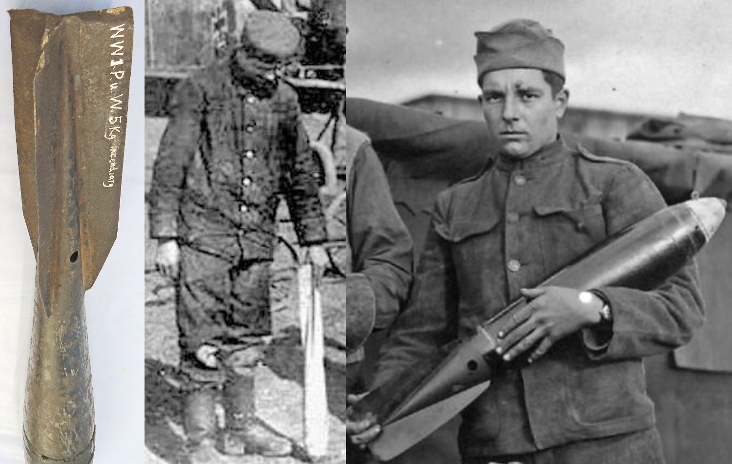  INERT DEACTIVATED. WW1, Rare, German, 12.5kg P.u.W (Prufanstalt und Werft der Fliergertruppe) Incendiary Bomb. Sn 23465 INERT DEACTIVATED. WW1, Rare, German, 12.5kg P.u.W (Prufanstalt und Werft der Fliergertruppe) Incendiary Bomb. Sn 23465 Various Other Ammunition